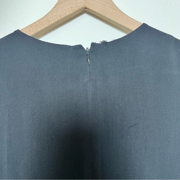 J. Crew Women Crepe Jumpsuit 0 Black Sleeveless V-Neck Minimalist Crop Ankle - Picture 7 of 11